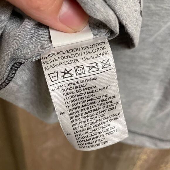 Fox Fox Racing Women’s M Grey Active Tech Classic Logo T-Shirt Short Sleeves - Picture 5 of 6